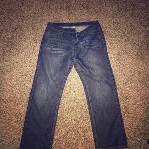 Blue jeans worn only a few times